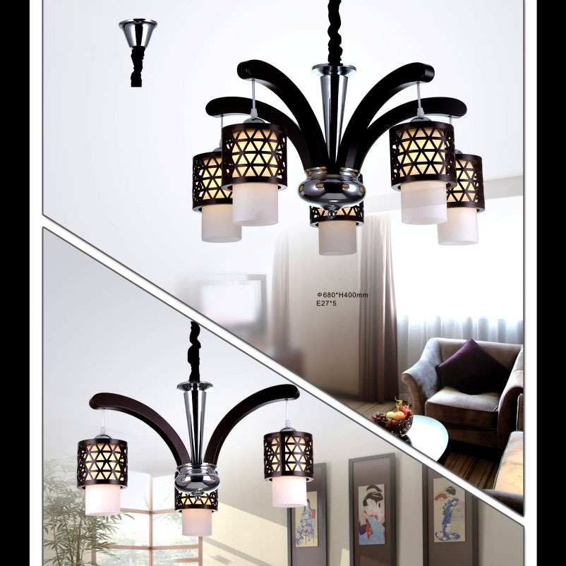 Lampu Hias Gantung Plafon Kap Kayu modern classic elegan minimalis lighting living dining table mast