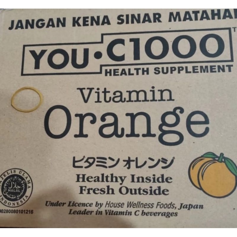 

You c 1000 orange 1 dus isi 30 botol 140 ml