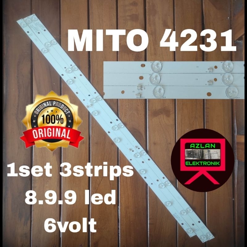 BACKLIGHT LED TV MITO 42" 4231 BL LAMPU MITO 42in 8.9.9 led