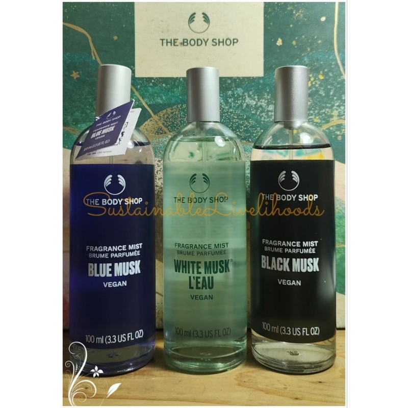 [ORIGINAL] TBS Fragrance Mist 100 Ml, Blue Musk, White Musk L'eau, Black Musk