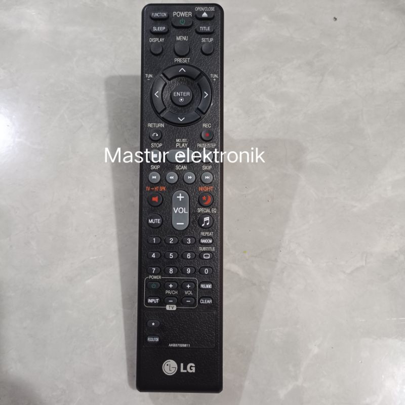 REMOTE REMOT DVD HOME THEATER LG AKB37026811 ORIGINAL