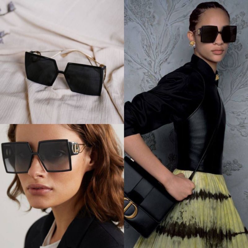 Kacamata CHRISTIAN DIOR 30 Montaigne Sunglasses in Black