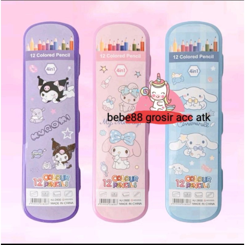 

pensil warna Sanrio&kotak pensil