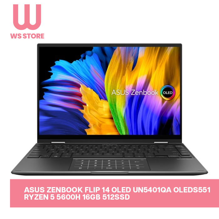 ASUS ZENBOOK FLIP 14 OLED UN5401QA OLEDS551 RYZEN 5 5600H 16GB 512SSD