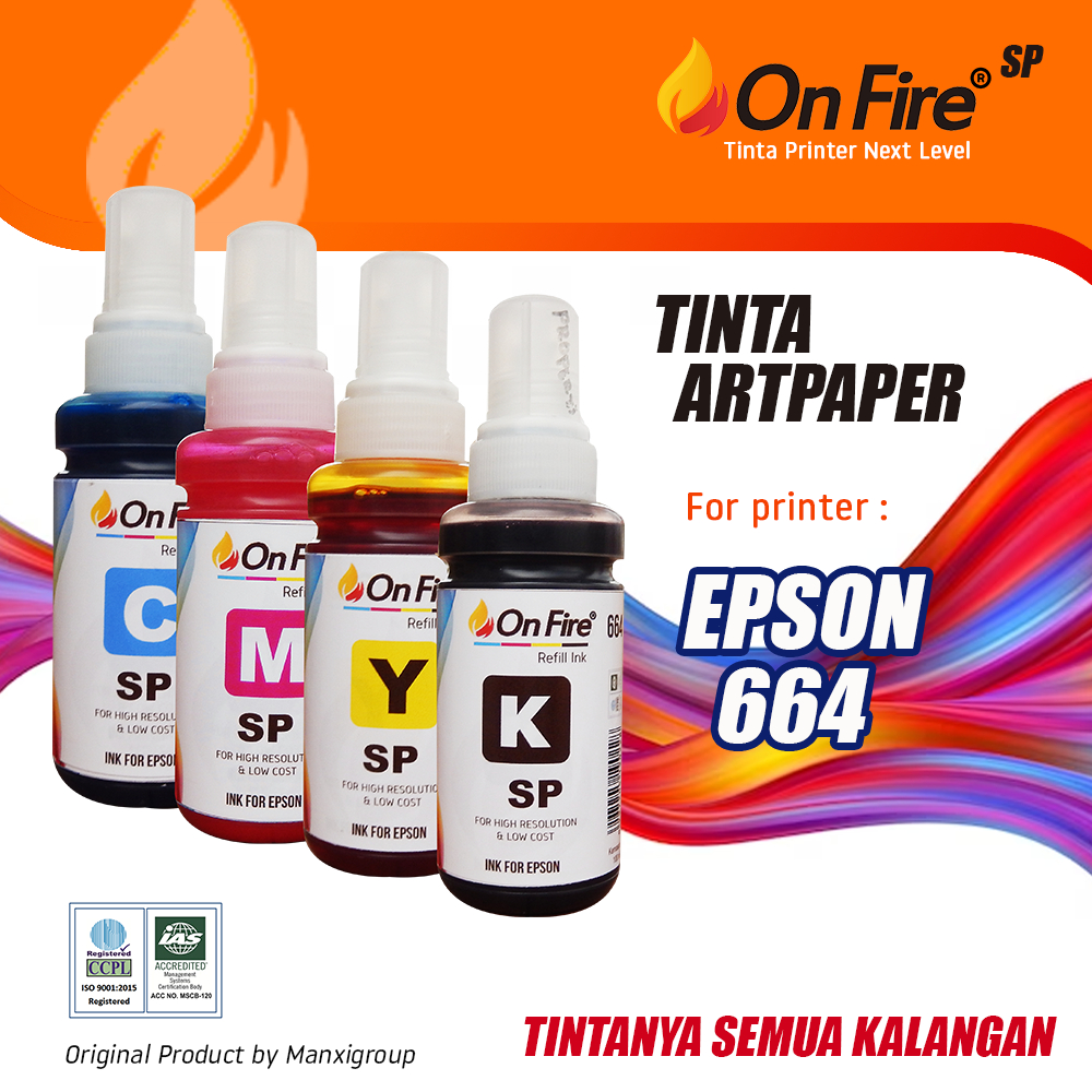 Tinta Onfire SP 664 Artpaper Epson L Series