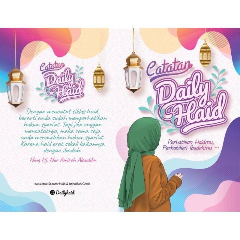 

DAILY HAID || CATATAN SIKLUS HAID || ORI || READY STOK