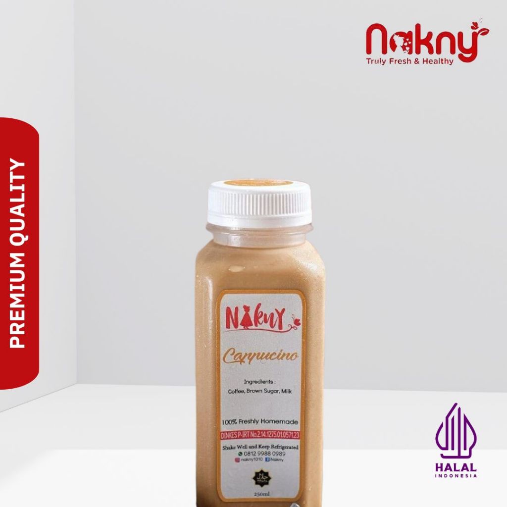 

Pressed Coffee Drink | Minuman Cappucino | Cold Press Milk by Nakny 250ml 500ml 1000ml