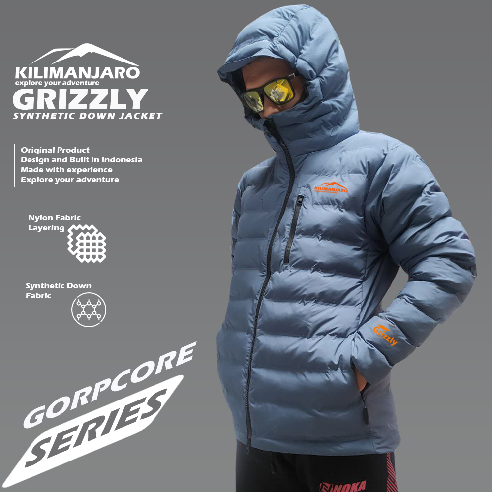 Jaket Microfiber Kilimanjaro Grizzly - Jaket Bulu Angsa Sintetis Kilimanjaro Grizzly
