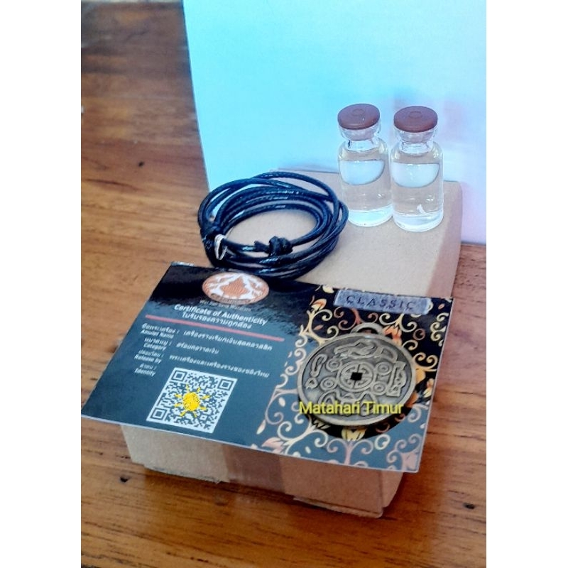 Kalung money amulets Thailand asli dg minyak kasturi dan sertifikat resmi