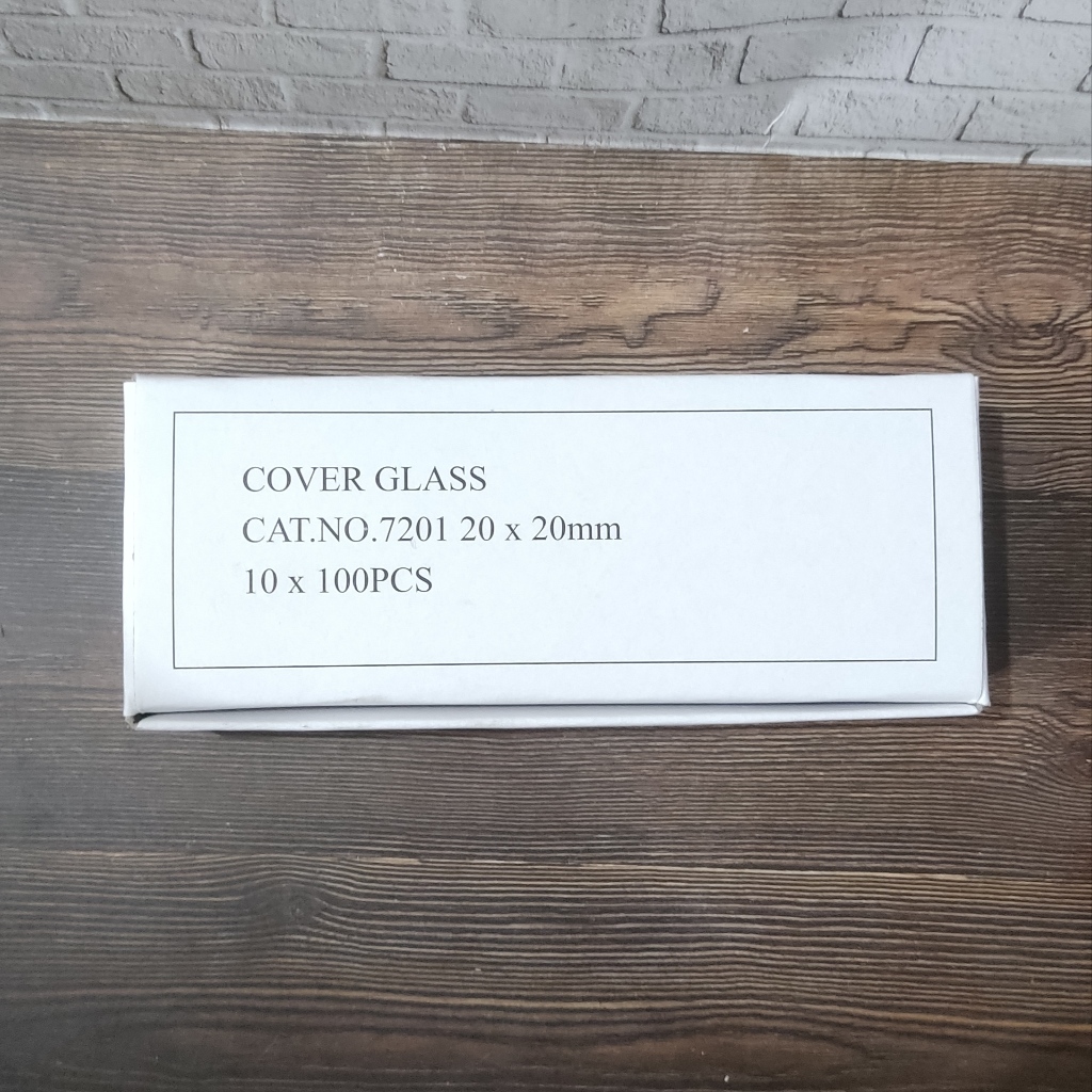 Cover glass deck glass kaca penutup slide 20 x 20 mm