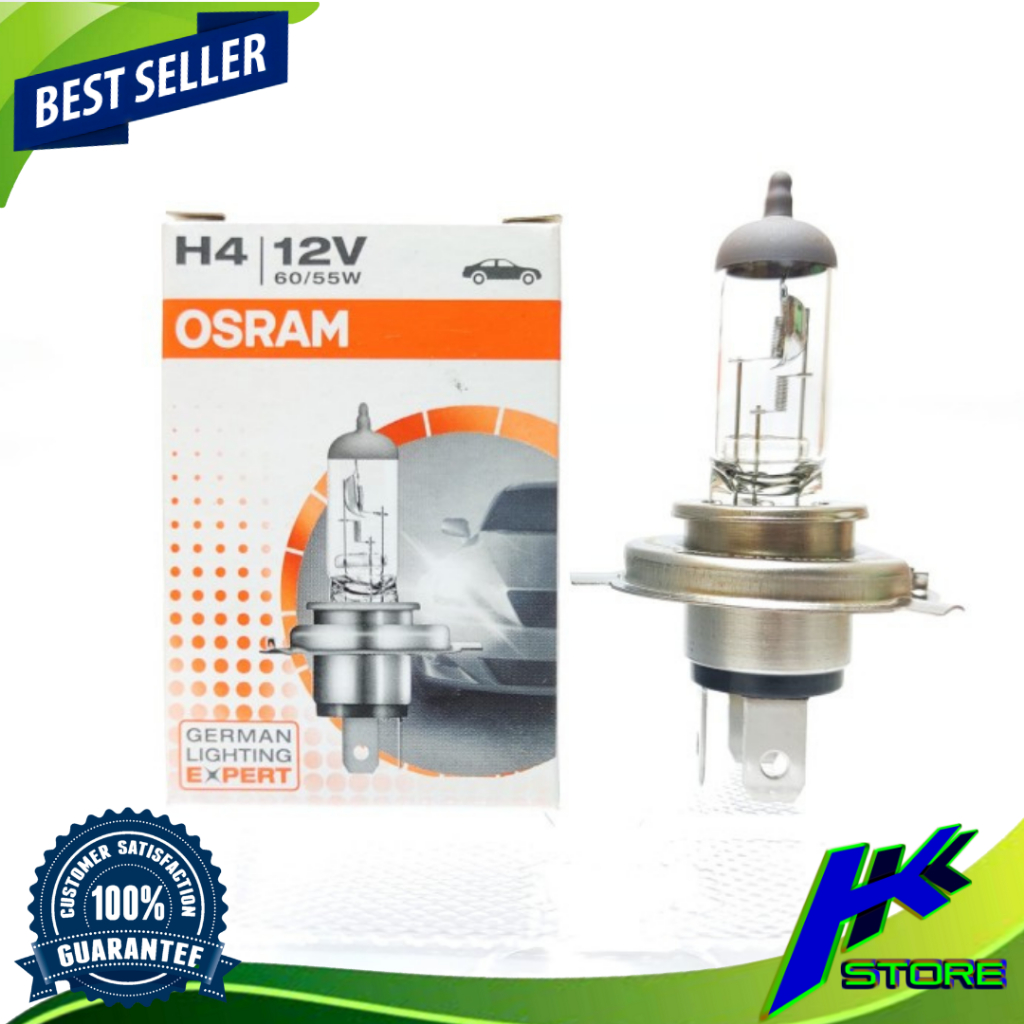 Bohlam Lampu Halogen H4 Mobil Osram 12v Original Bohlam Lampu Hologen H4 Bohlam Lampu Standart Mobil
