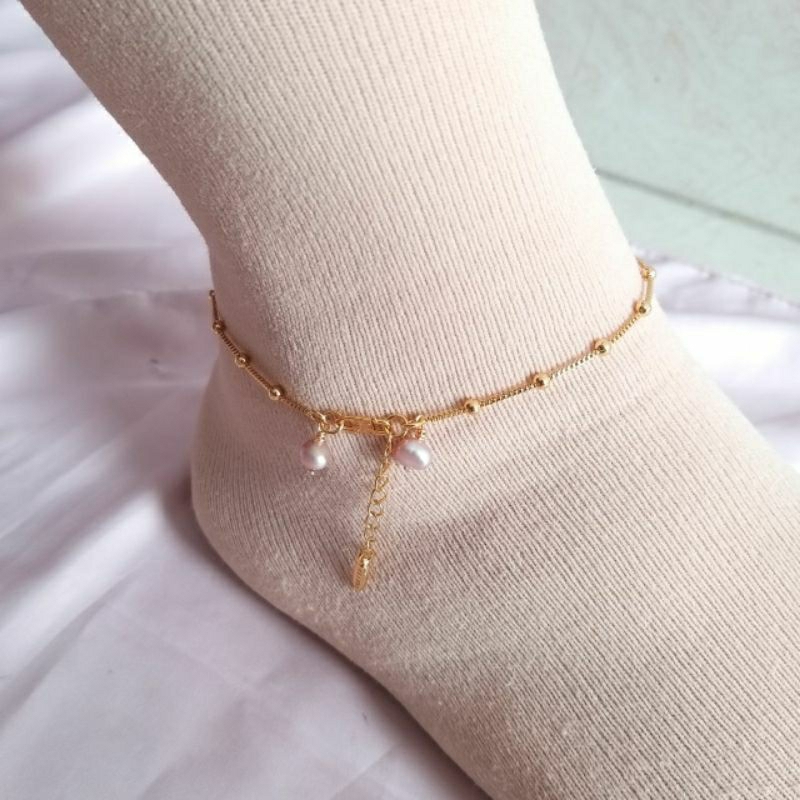 GELANG KAKI MUTIARA LOMBOK AIR TAWAR