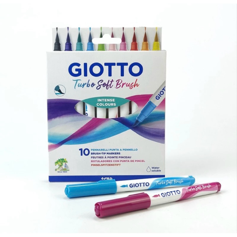 

Giotto Turbo Soft Brush | spidol 10 warna