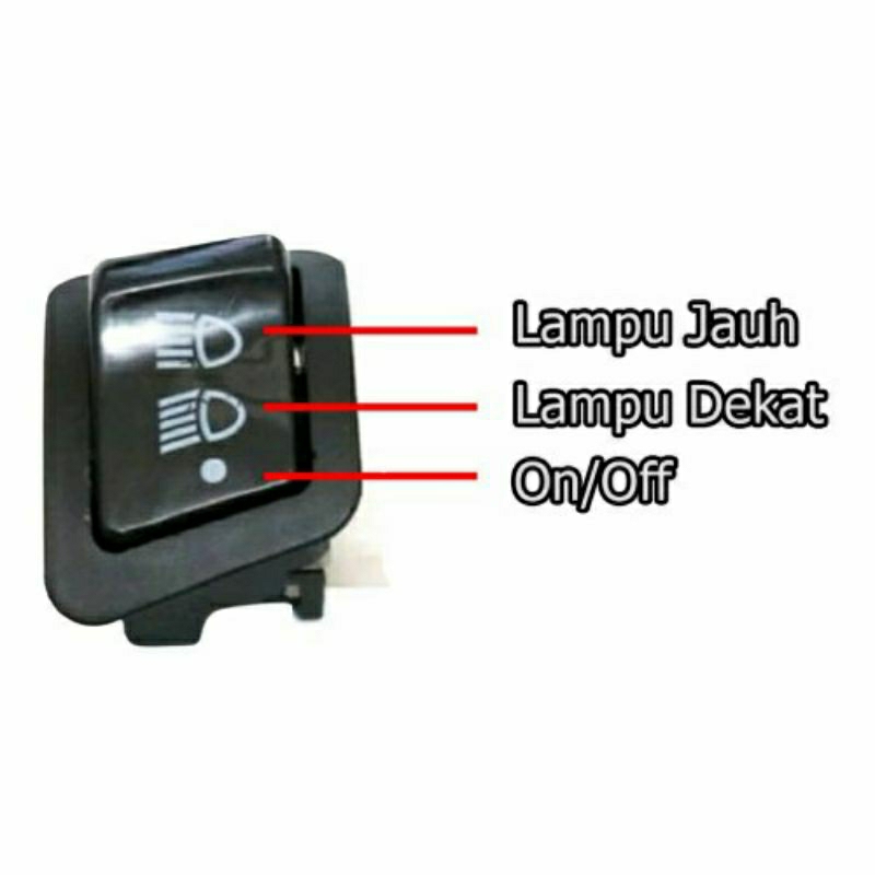 Tombol / Saklar Lampu DIM 3 Mode OFF | Saklar 3PIN Motor Beat fi Vario 125 Supra X 125Fi dll
