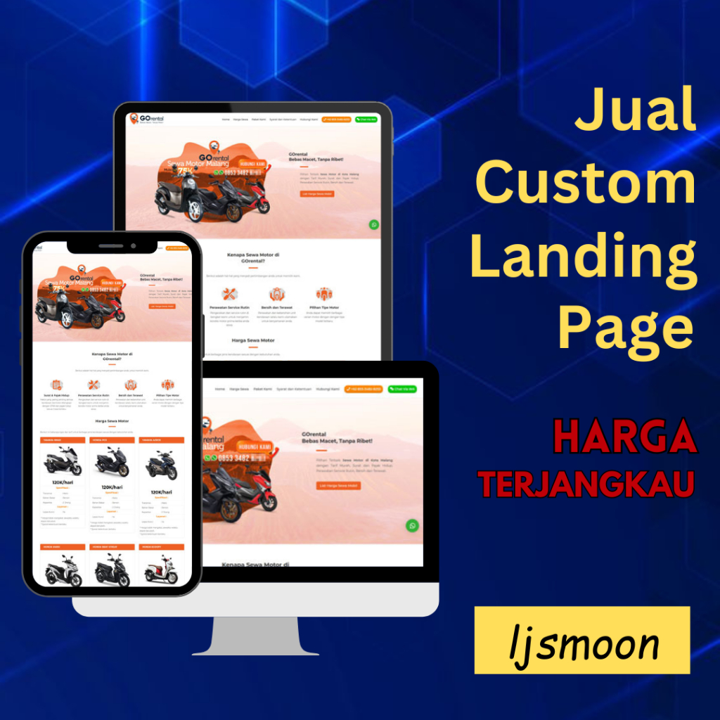 Landing Page for Ads | Include Domain Hosting | Theme dan Plugin Premium | High Speed Loading GT Met