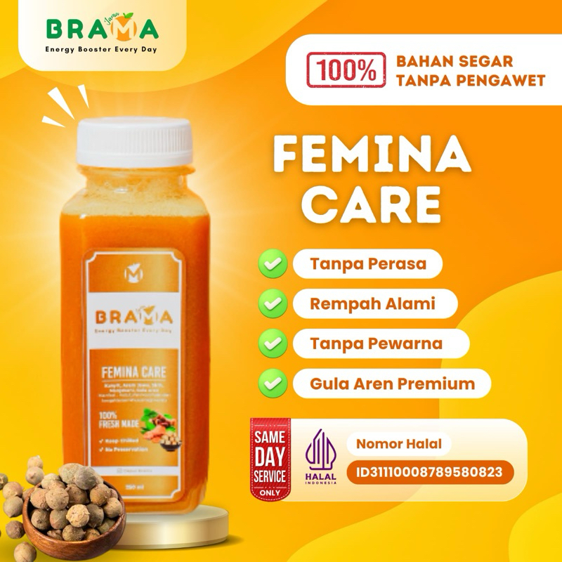 

Femina Care | Kunyit Asam Jawa Sirih Manjakani | Jamu Brama | Jamu Wanita | Jamu Tradisional