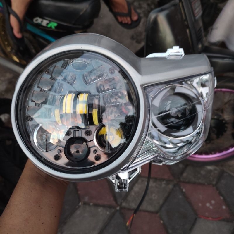 REFLEKTOR LAMPU DEPAN TIGER PECE SET DAYMAKER SET PROJIE SHARINGGAN