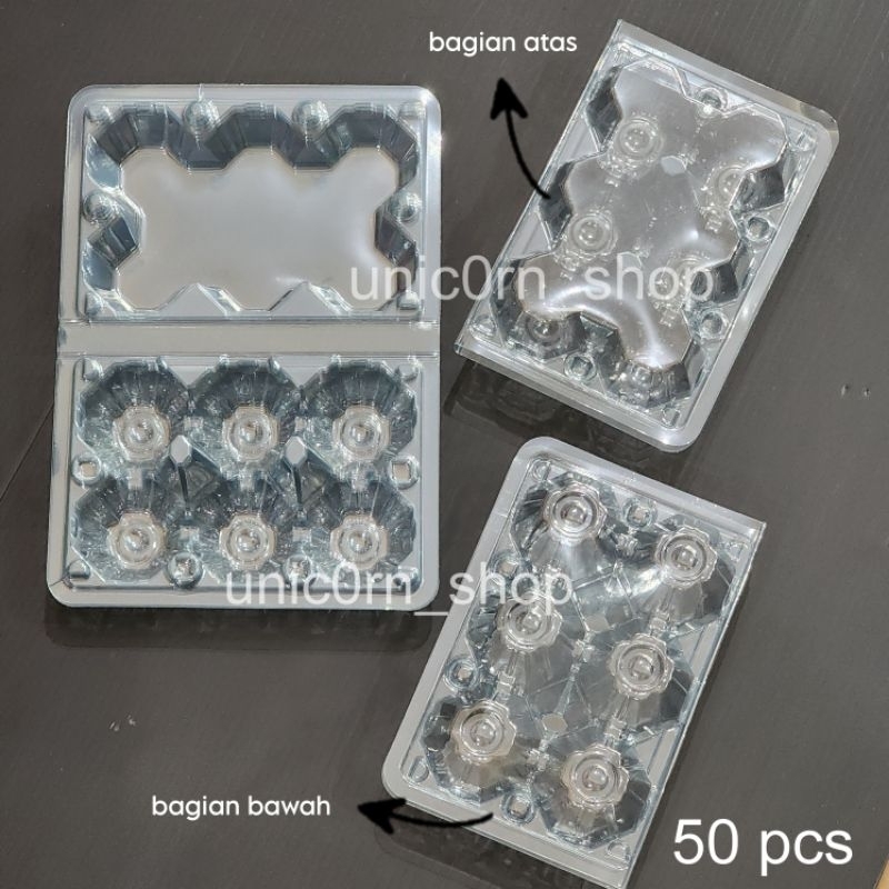 Tray Telur/Mika Telur Isi 6 Dengan Pengunci ( 50 pcs )