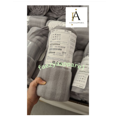 Vitmossa IKEA throw blanket/ selimut lembut bahan fleece/ selimut tipis/ selimut tidur/selimut