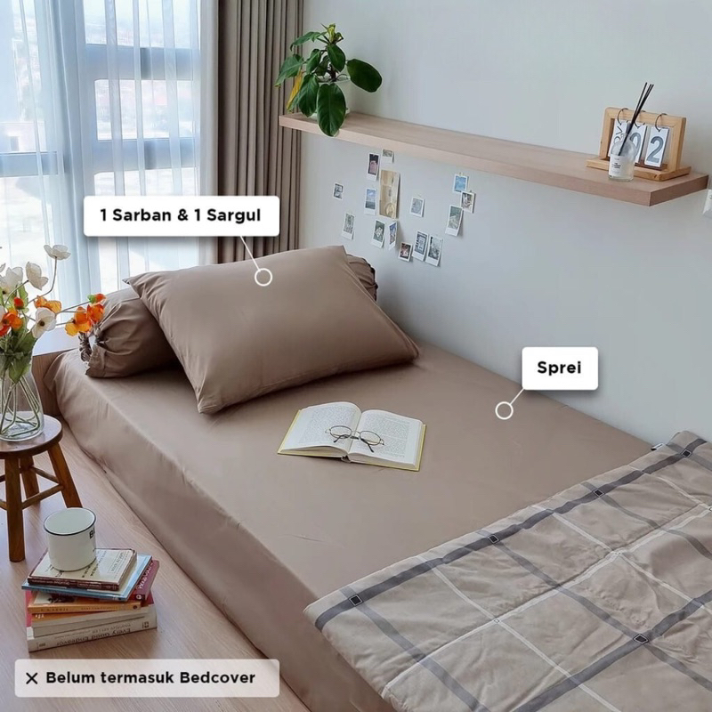 Sprei Katun Polos Single