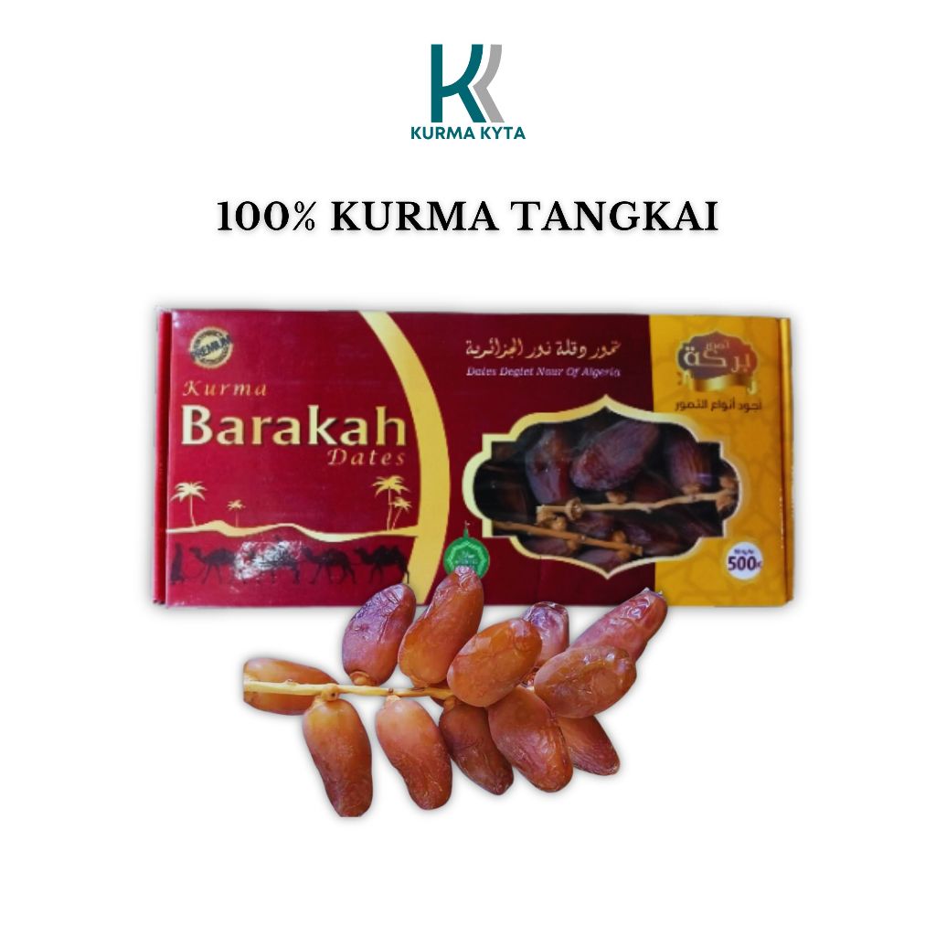 

Kurma Tangkai Deglet Noor Tunisia 500gr | Kurma Tangkai Asli Kualitas Premium