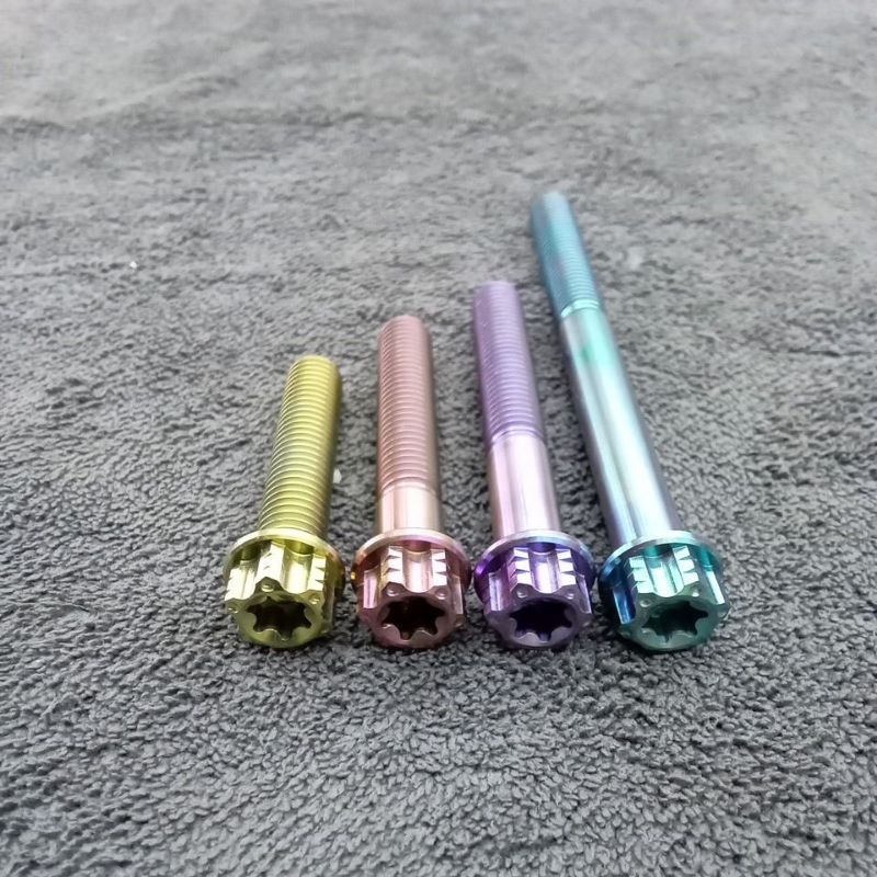 Baut Titanium M8/ Drat 12 Gear Head Panjang 15Mm - 90Mm