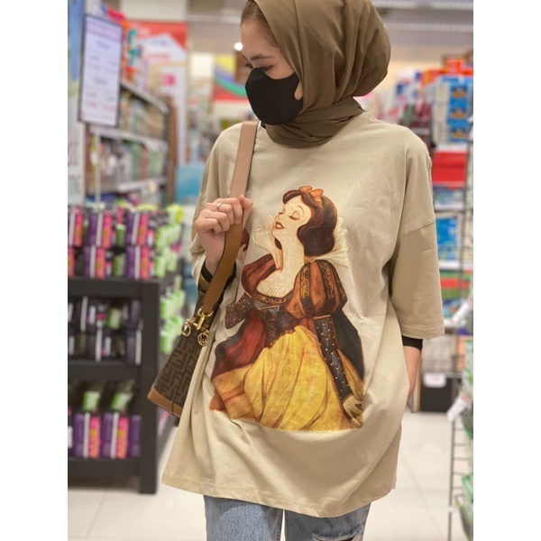 VAMEL-KAOS DEWASA OVERSIZE WANITA BAHAN 100% COTTON COMBAT 30S PREMIUM
