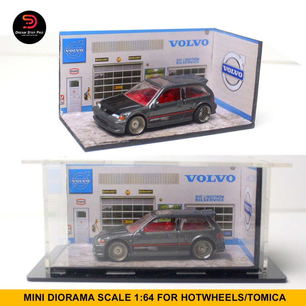 Diorama garasi hotwheels cocok untuk menyimpan hotwheels agar lebih terlihat mewah