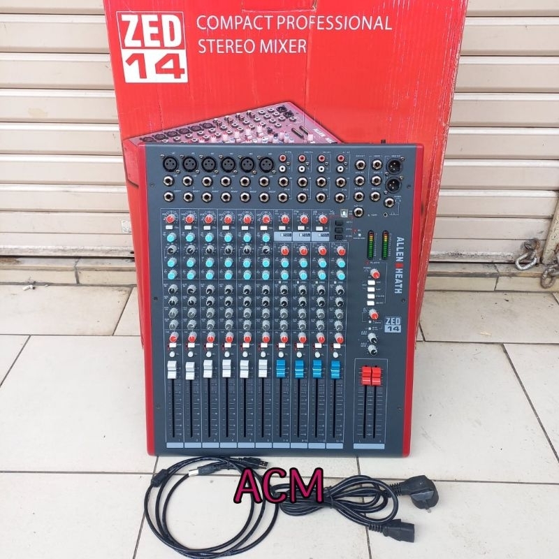 MIXER AUDIO ALLEN&HEATH ZED-14 KUALITAS BAGUS 14 CHANNEL