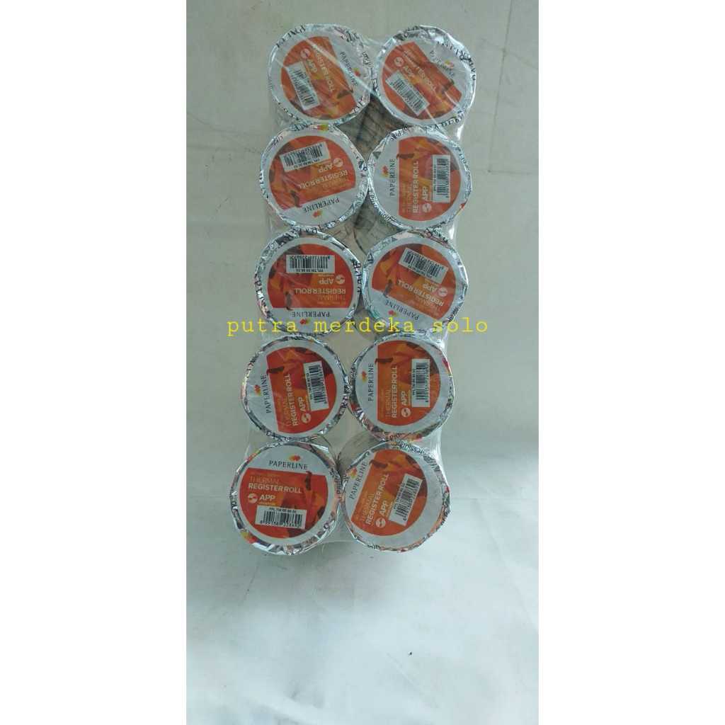 

Kertas Thermal Paper Register Roll Paperline 80 X 50 1 slop = 10 roll PPL