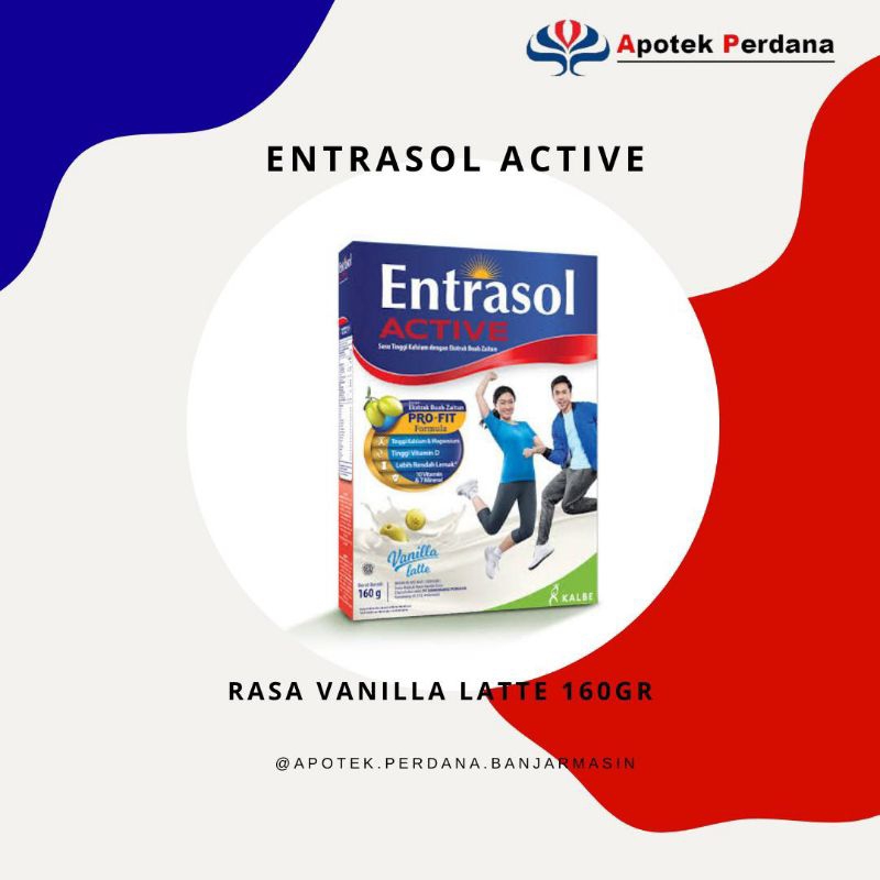 

Susu Entrasol Active 160gr Variant Vanilla Latte // Cokelat