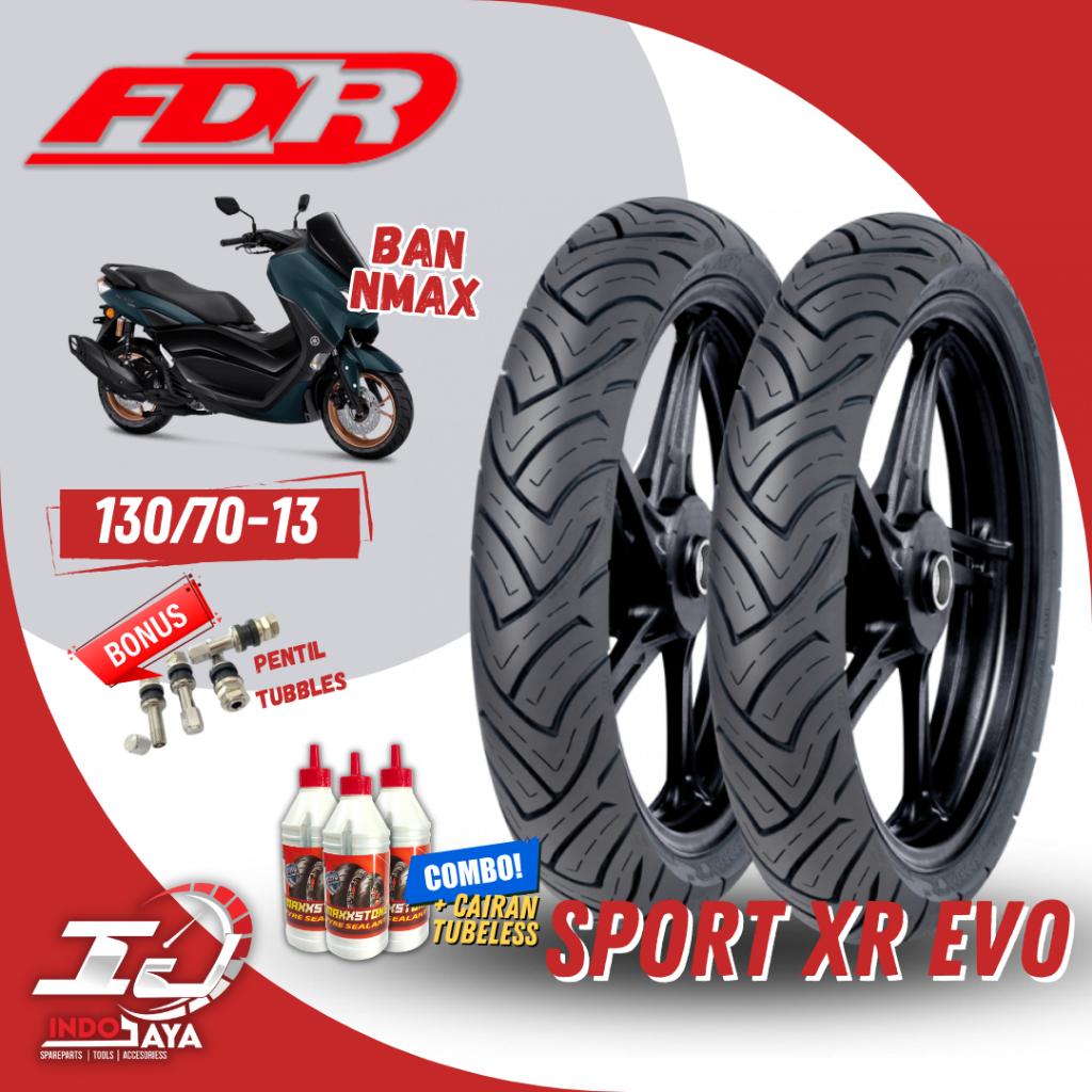 (READY COD) BAN LUAR FDR SPORT XR EVO (110/70-13) BAN NMAX / N-MAX / N MAX TUBELESS / TUBLES /  PCX 