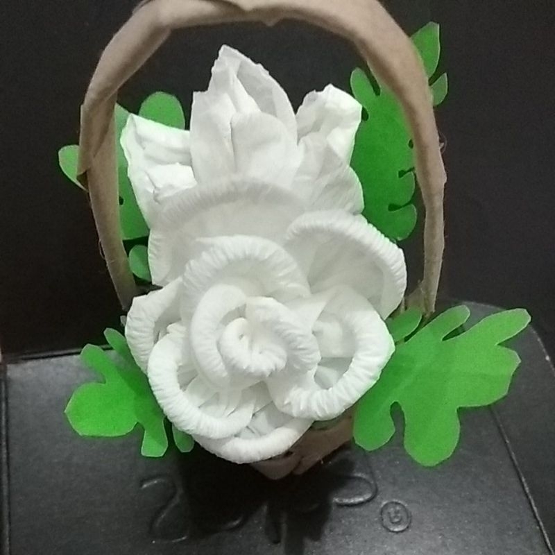 Bunga kertas hiasan buket kolase kertas ketrampilan melipat kertas buket bunga kertas