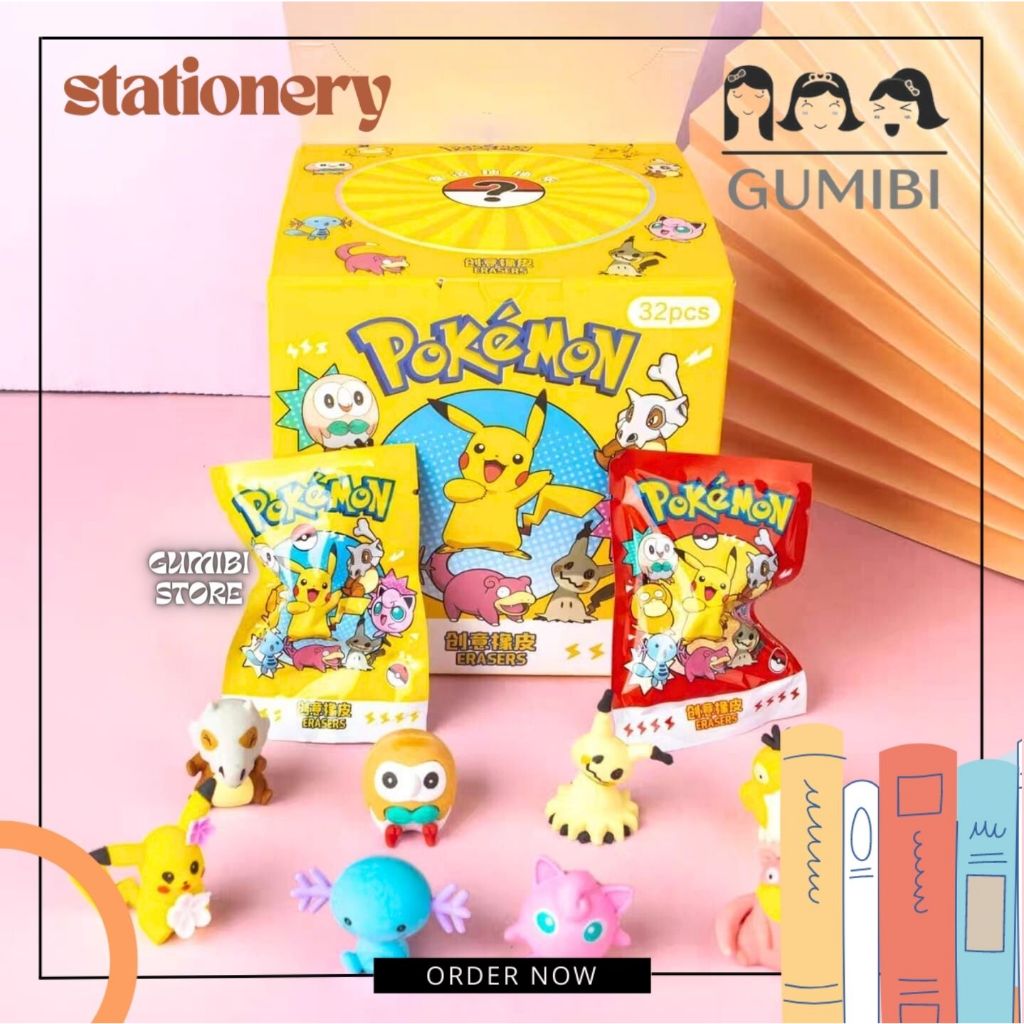 

Penghapus Misteri Pokemon Pikachu Penghapus Pensil Mystery Bag Pokemon Lucu Termurah