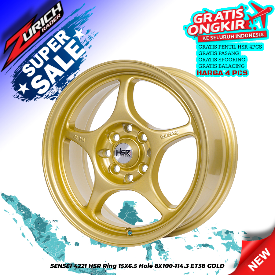 ENKEI TULANG RING 15 untuk mobil Avanza Carens Pride DatsunGO Freed March Picanto Familia Vios Starl