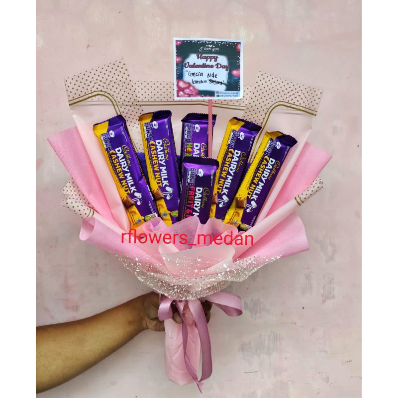 

buket coklat dairy milk valentine aniverseri hari ibu