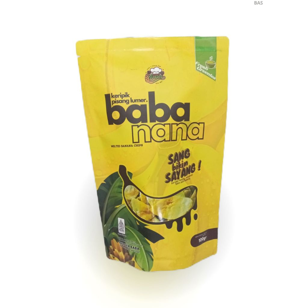 

DAPOER BABA Keripik Pisang LUMER Rasa Green Tea 100 Gram