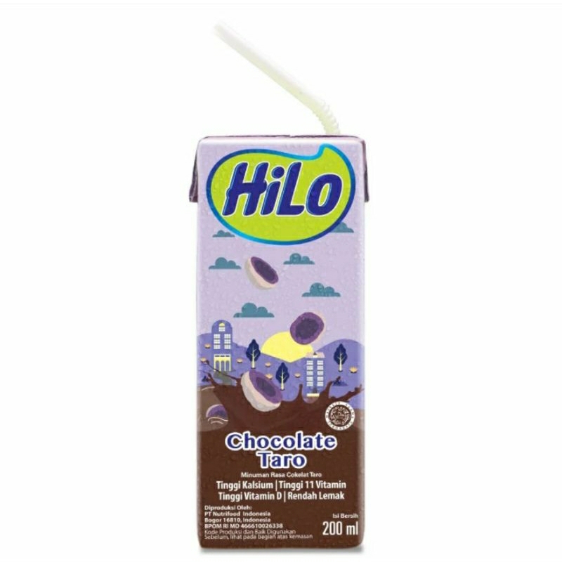 

Hilo chocolate taro uht ready to drink 200ml