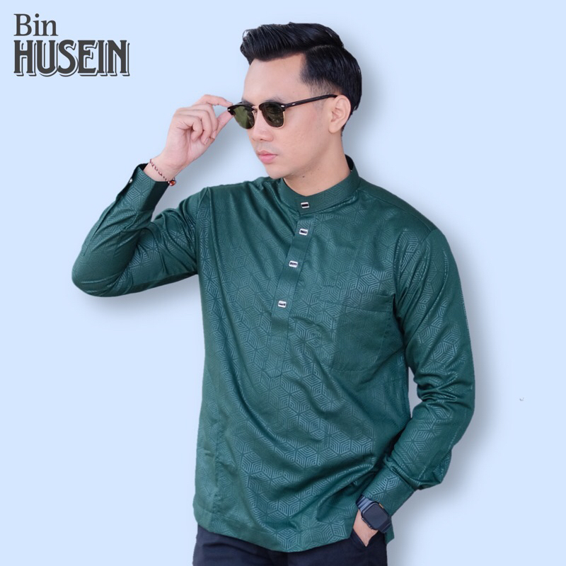 Baju Koko Melayu Motif Terbaru Bin Husein Eclusive Wear