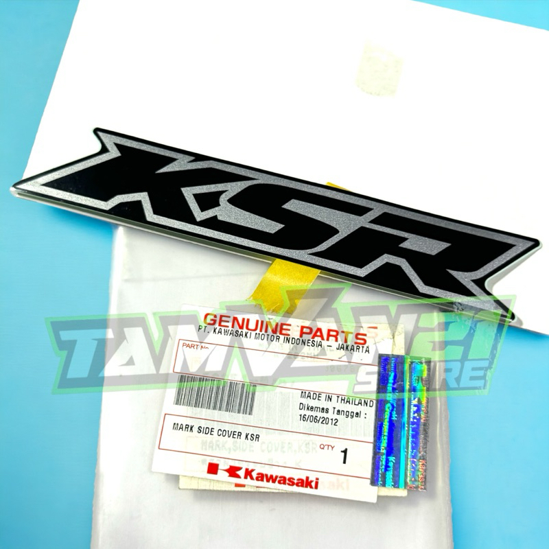 MARK SIDE COVER KSR STICKER BODY SAMPING KSR HITAM ORIGINAL