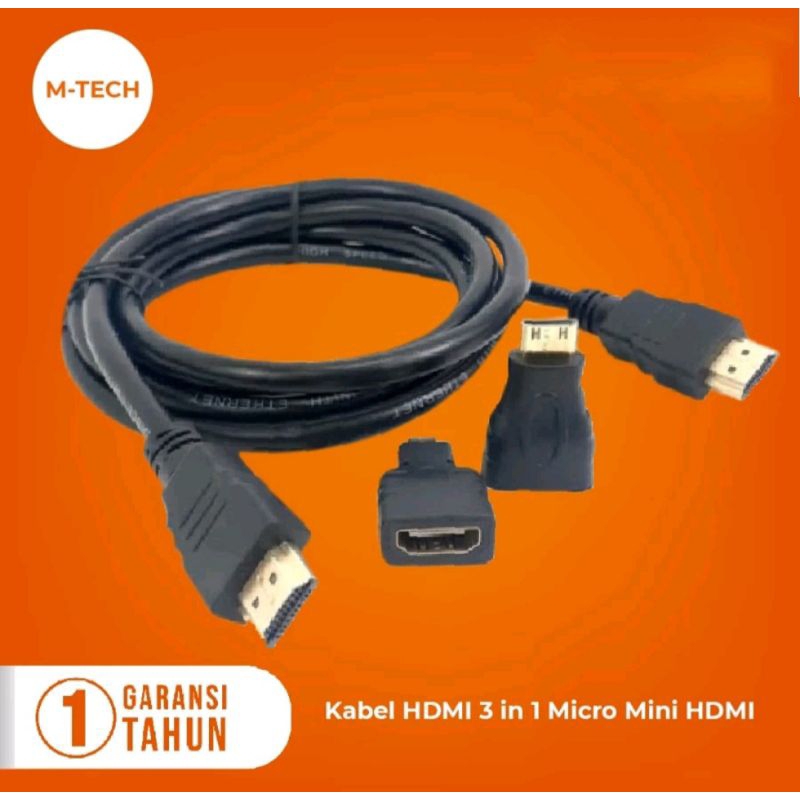 KabeL HDMI 3in1 micro Mini HDMI M-Tech