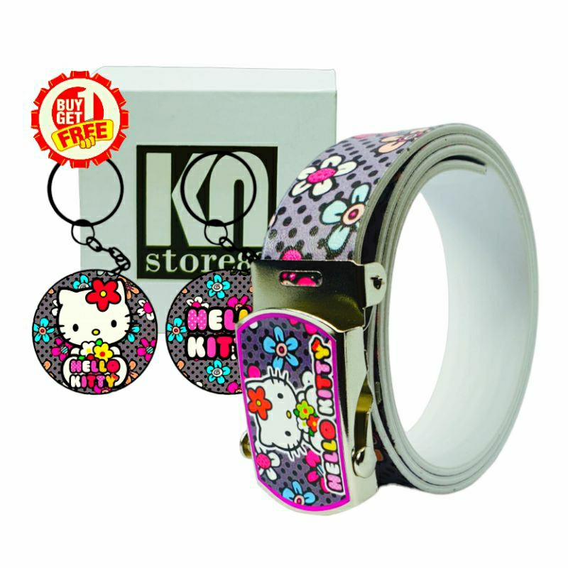 Ikat pinggang/Sabuk anak TK/SD FULL PRINTING karakter Hello Kitty Flower.Kekinian untuk fashion.