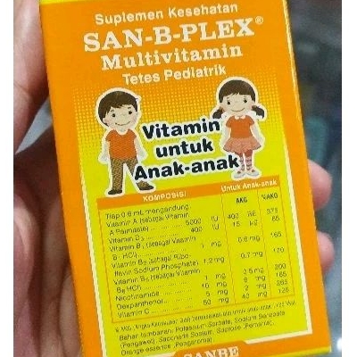 San B Plex Drop 15 ml Multivit baby mulai 1 tahun TERBAIK termuah sanbe