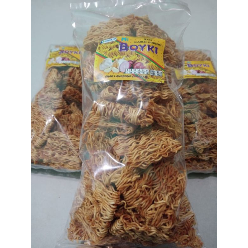 

mie boyki kering cemilan renyah