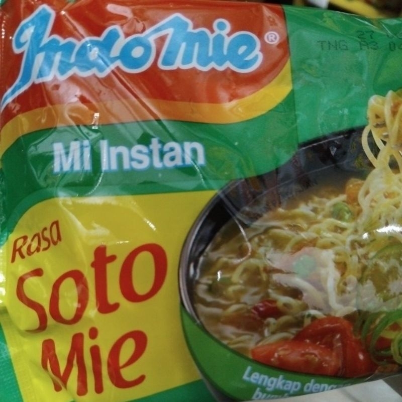 

INDOMIE MI INSTAN RASA AYAM BAWANG SOTO mi kuah