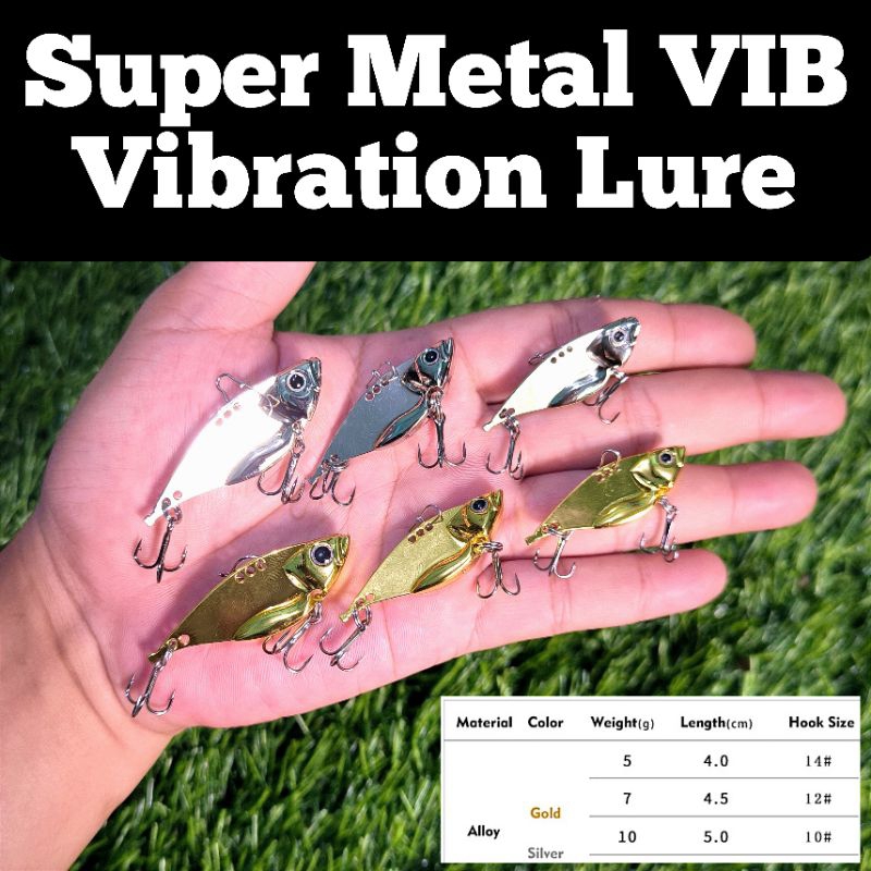 HS Vibra Lure Casting Ikan Gabus Haruan dan Toman Ultralight Half Solid