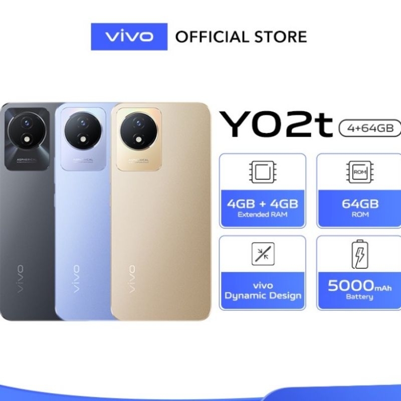 Vivo y02T ram 4/64 Baru