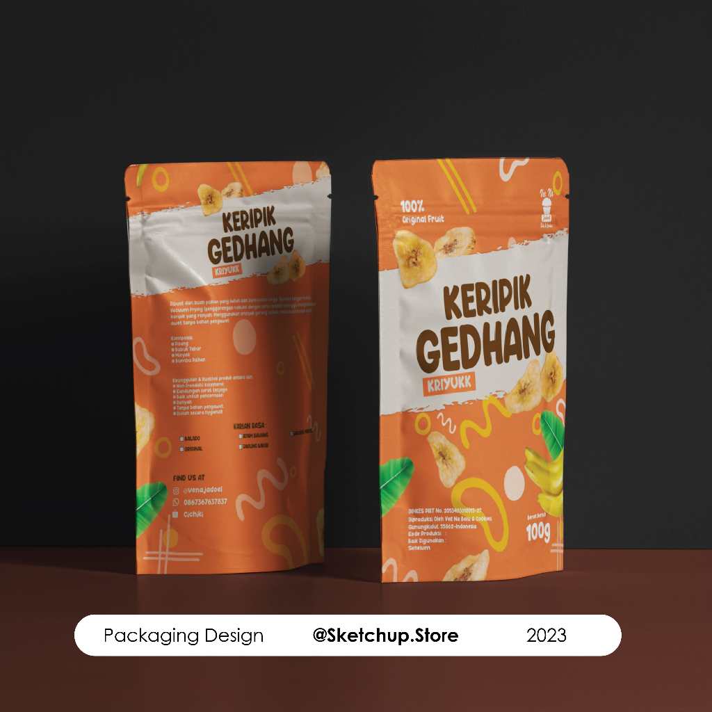 Jasa Design Packaging Kemasan Depan Belakang