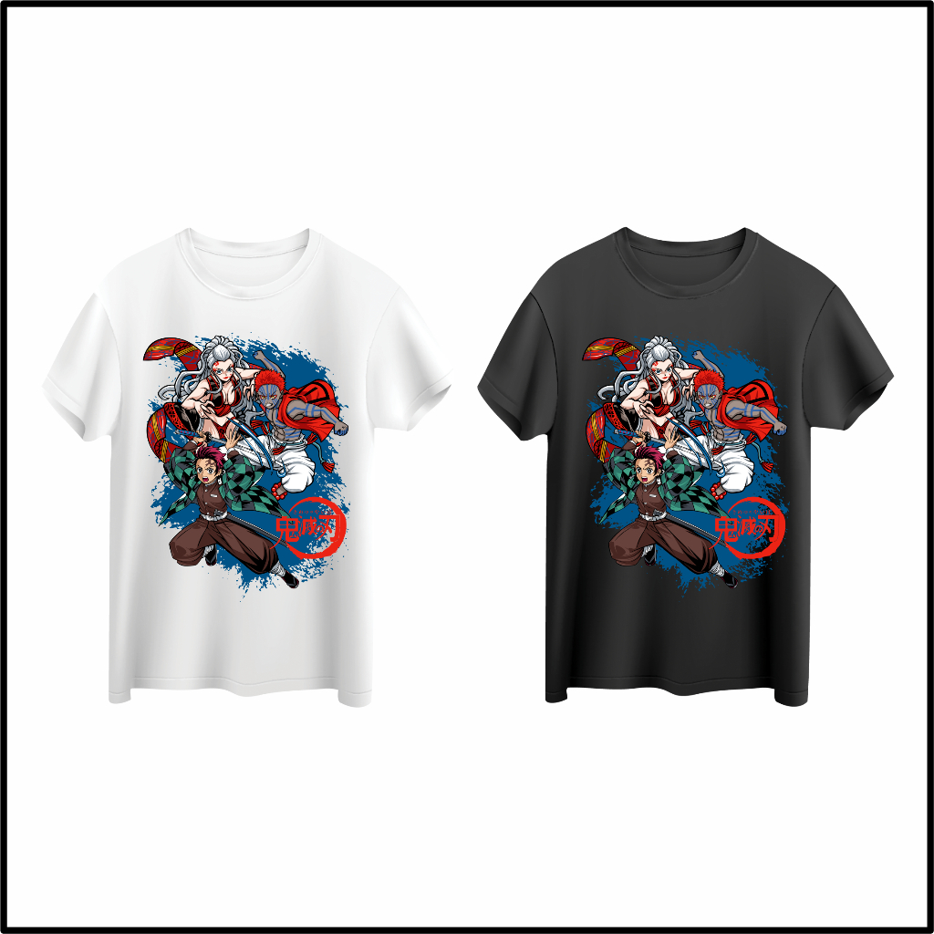 (88024) - DEMON S Promo Cetak Kaos Custom Printing Kaos Cotton Combed 24s DTF