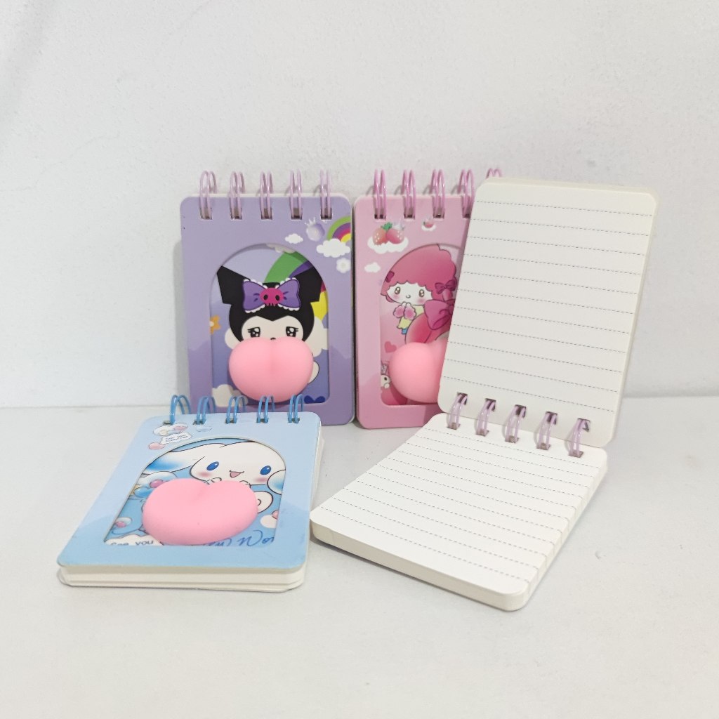 

Notes Spiral Squishy Lucu Motif Sarnio Sanryo Zanrio / Notepad